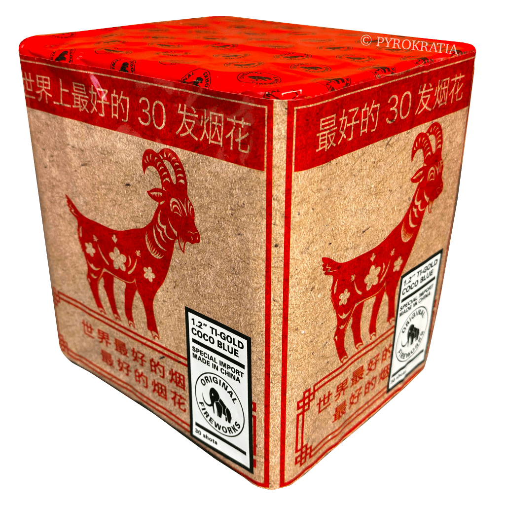 1.2" Ti - Gold Coco Blue - Pyrokratia Oy