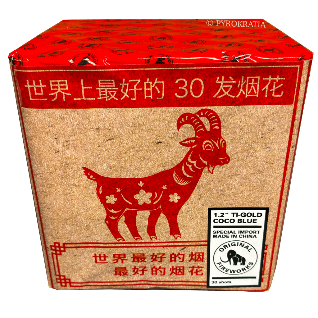 1.2" Ti - Gold Coco Blue - Pyrokratia Oy