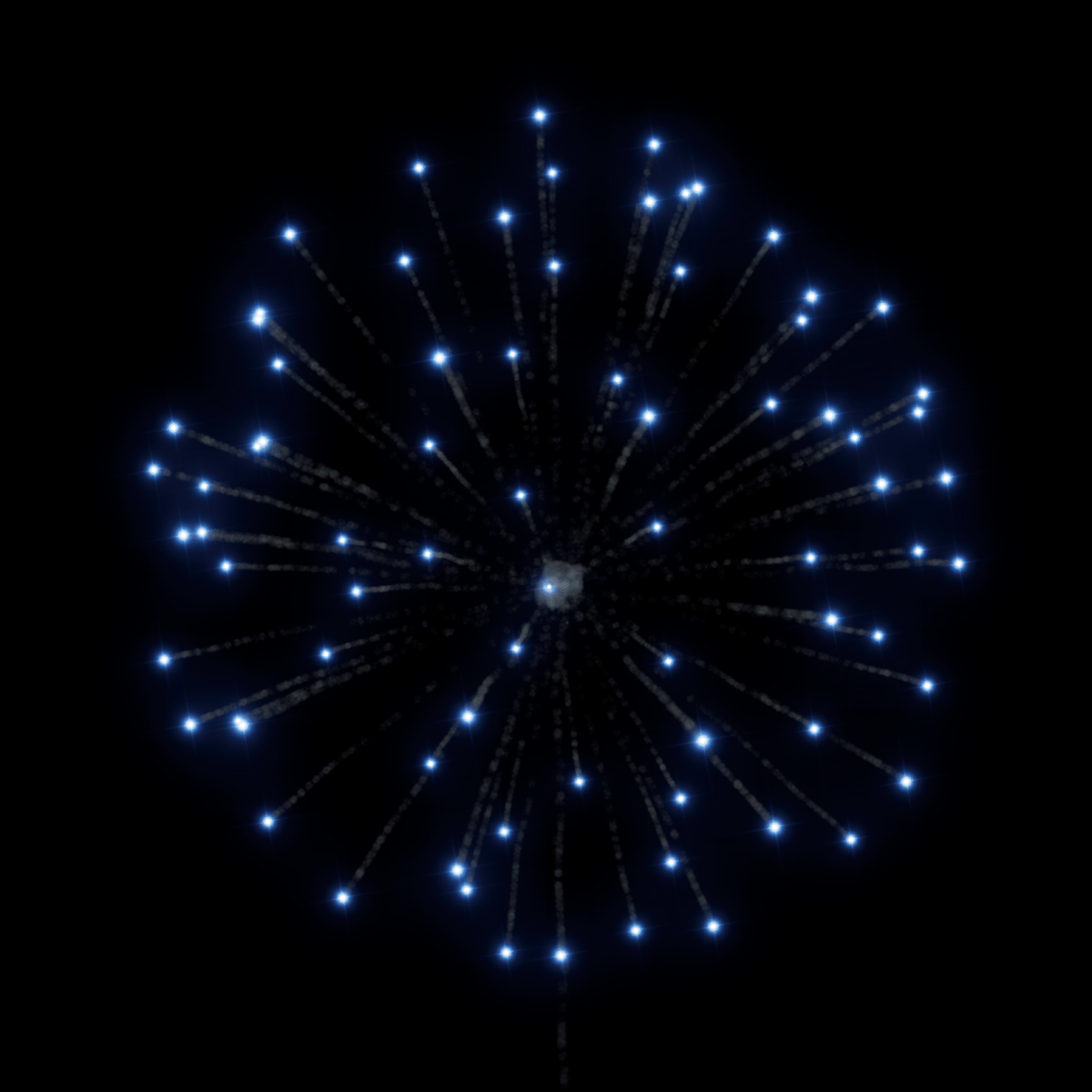 FC 2.5" Blue Peony - Pyrokratia Oy