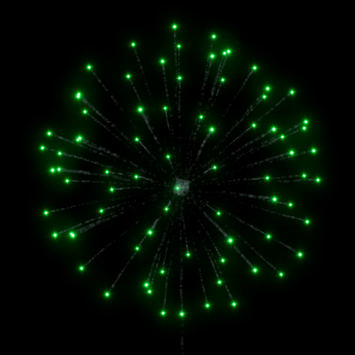 FC 2.5" Green Peony - Pyrokratia Oy