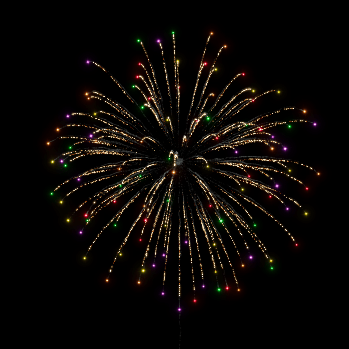 FC 3" Weeping Willow To Multicolour - Pyrokratia Oy