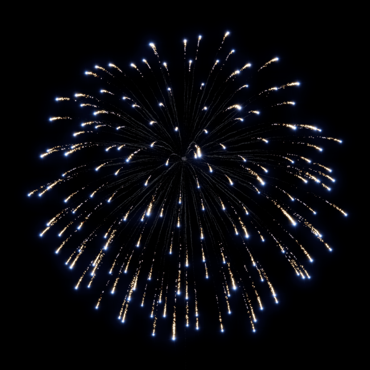 Z 3" Glittering Silver to Blue Chrys - Pyrokratia Oy