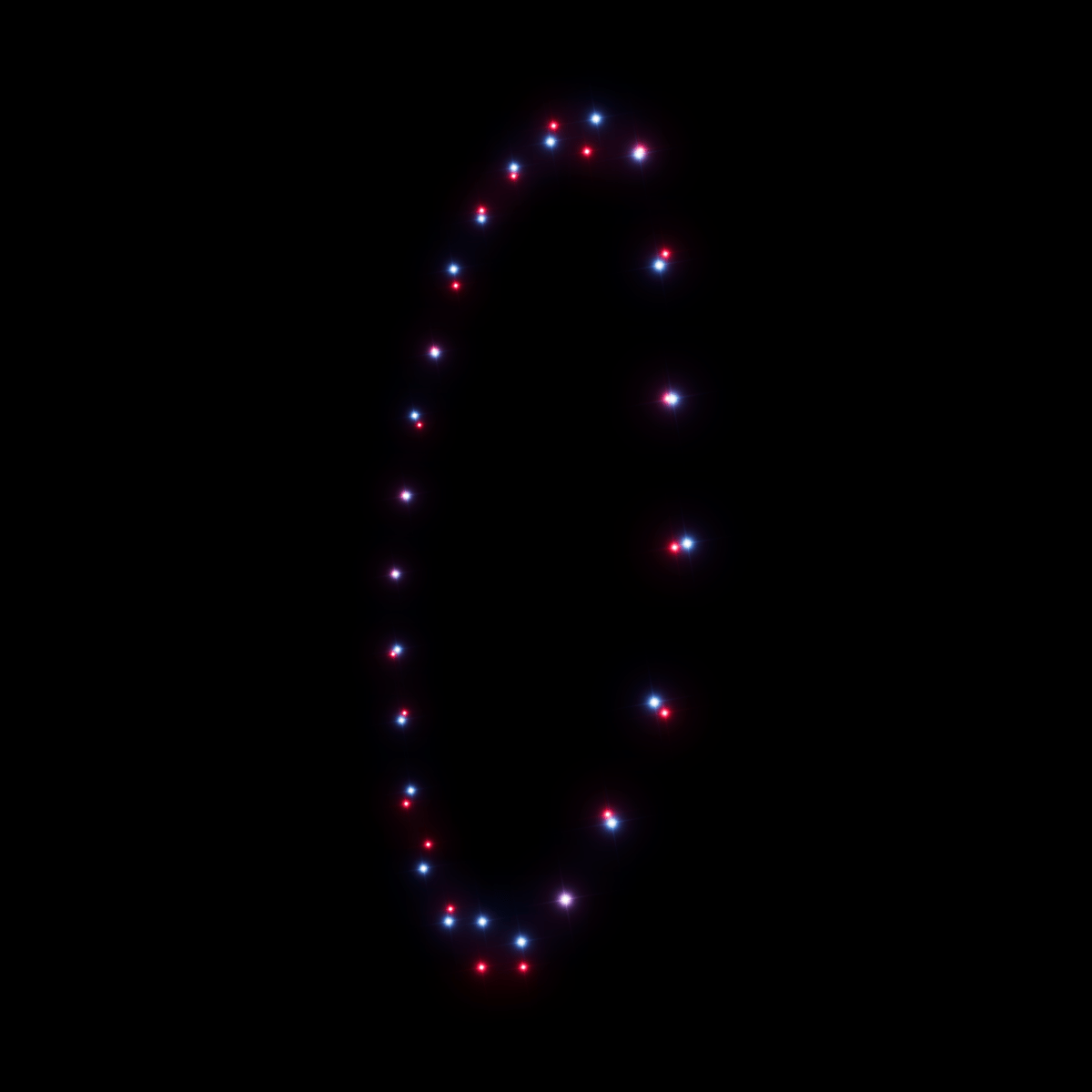 Z 4" Nightsnow to Red Ring w/Blue Ring - Pyrokratia Oy