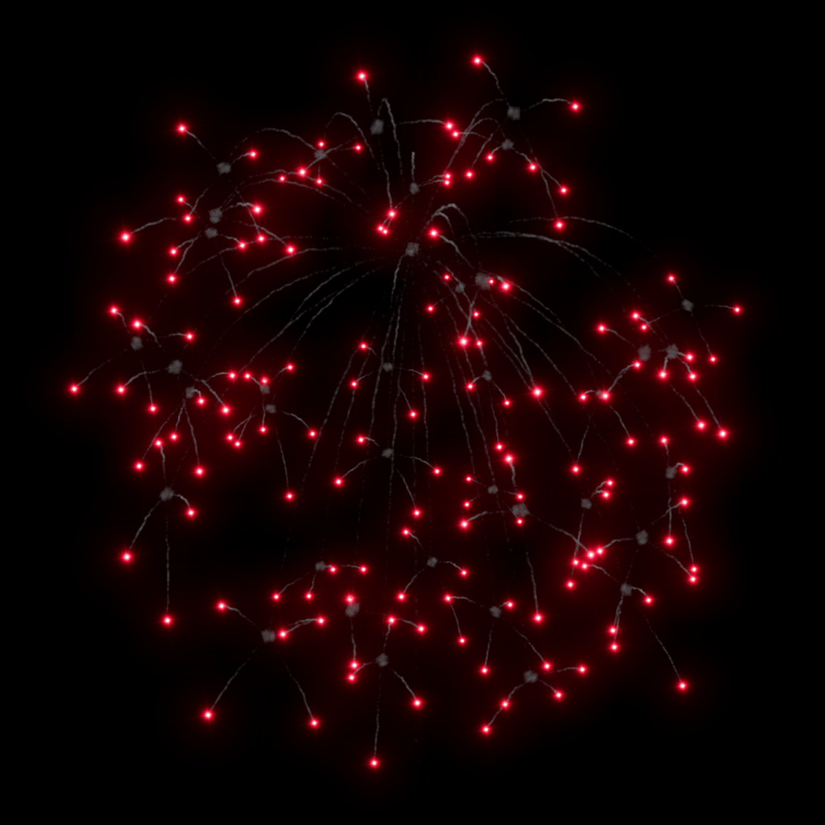 Z 4" Red Crossette - Pyrokratia Oy