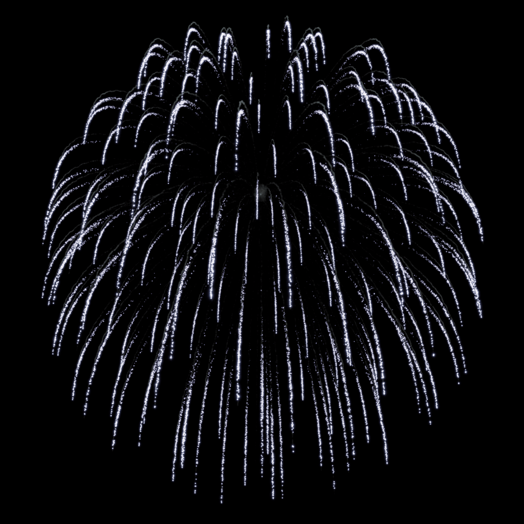 Z 5" Silver Kamuro with Silver tail - Pyrokratia Oy