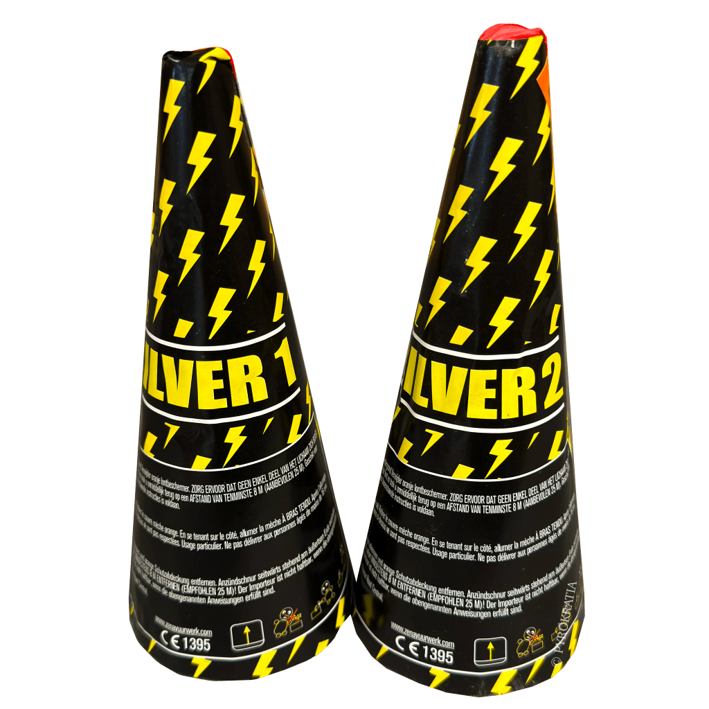 Zena Silver to Flower Fountain 2pcs - Pyrokratia Oy