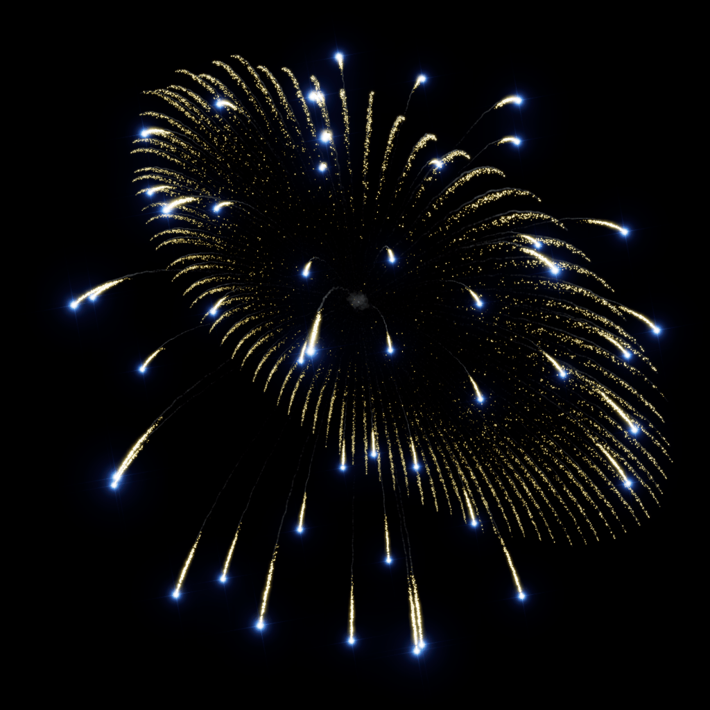 Piromax 4" Jellyfish Blue w/ Golden w/ Brocade Ring