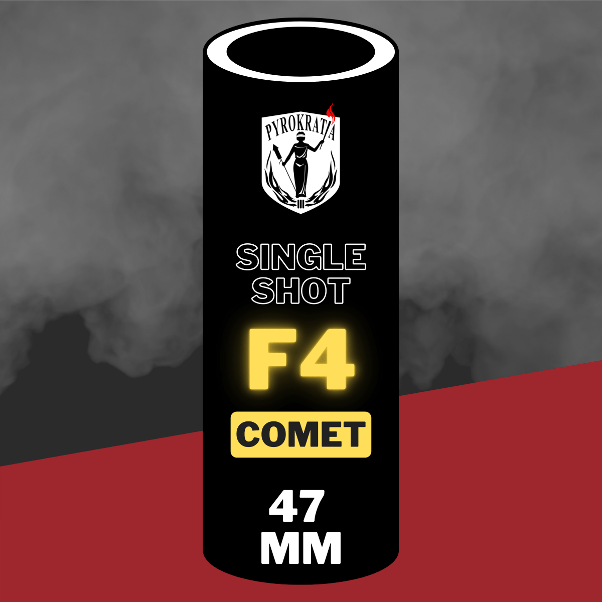 Z Single shot Silver comet W red star mine 45 mm