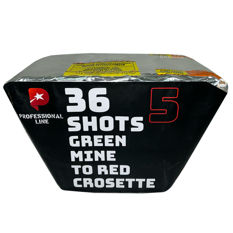 Proline 5 (36 Shot Green Mine to Red Crossette)