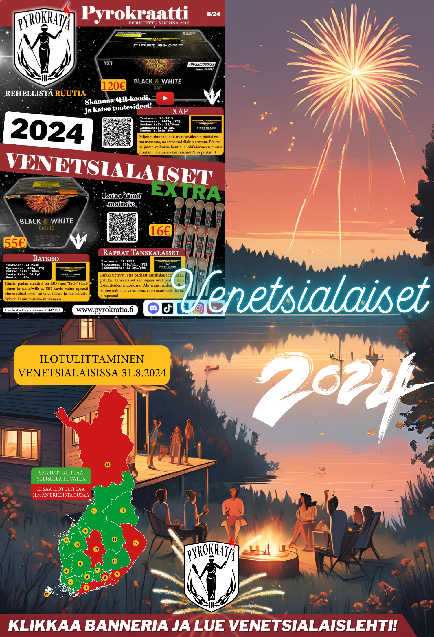 Pyrokratia Oy - Parhaat Ilotulitteet 2024 Netistä Ja Myymälöistä.