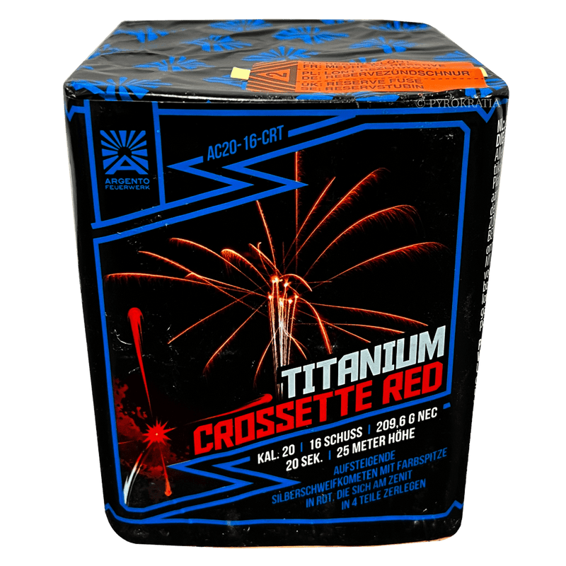 Titanium Crossette Red - Pyrokratia Oy