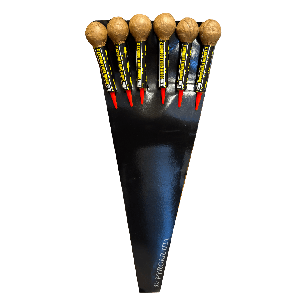 Zena 50mm Shell Rockets - Pyrokratia Oy
