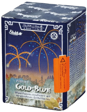 Gold-Blue ilotulitepata Funke Pyrokratia Ilotulitteet