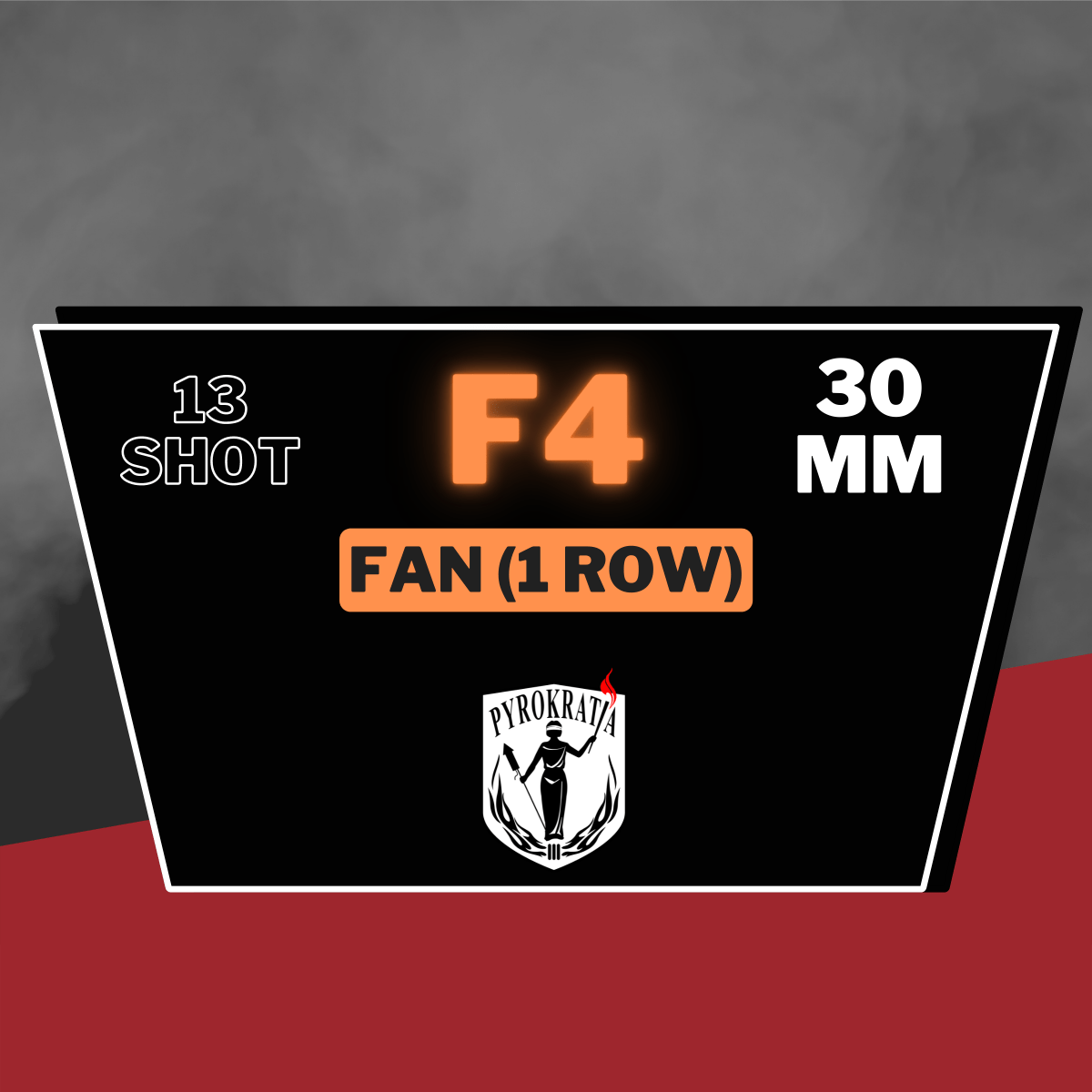 Z 13 - Shot fan gold glitter comet w/ green mine 30 mm - Pyrokratia Oy